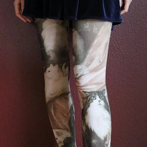"My Wife's Lovers" Printed Art Tights