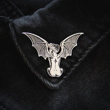 Load image into Gallery viewer, Winged Devil Woman Enamel Pin
