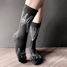 Load image into Gallery viewer, Gothic Gables Cathedral Socks
