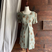 Load image into Gallery viewer, 90s Vintage Layered Floral Rayon Midi Dress
