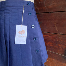 Load image into Gallery viewer, Vintage Pleated Navy Tennis Skirt
