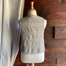 Load image into Gallery viewer, 90s Vintage Tan Knit Sweater Vest
