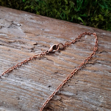 Load image into Gallery viewer, Copper Moonstone Luna Moth Necklace
