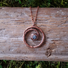 Load image into Gallery viewer, Copper Kyanite Spiral Necklace
