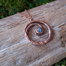 Load image into Gallery viewer, Copper Kyanite Spiral Necklace
