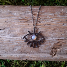Load image into Gallery viewer, Copper and Opalite Eye Necklace
