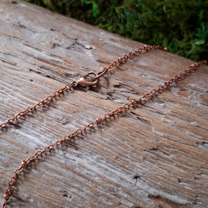 Copper Kyanite Spiral Necklace