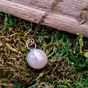 Flower Agate Sphere Pendant