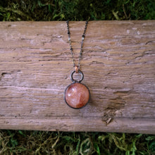 Load image into Gallery viewer, Hematoid Quartz Sphere Pendant
