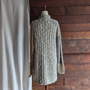 90s Vintage Chunky Wool Blend Sweater Dress