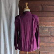 Load image into Gallery viewer, 90s Vintage Plus Size Raspberry Rayon Blend Blouse
