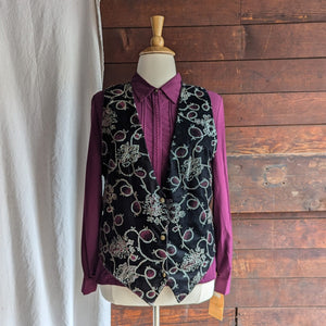 90s Vintage Plus Size Raspberry Rayon Blend Blouse