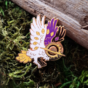 Nonbinary Angel Enamel Pin