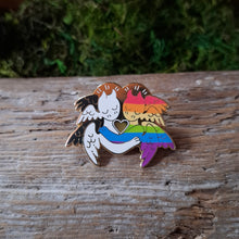 Load image into Gallery viewer, LGBT Ally Angel Enamel Pin
