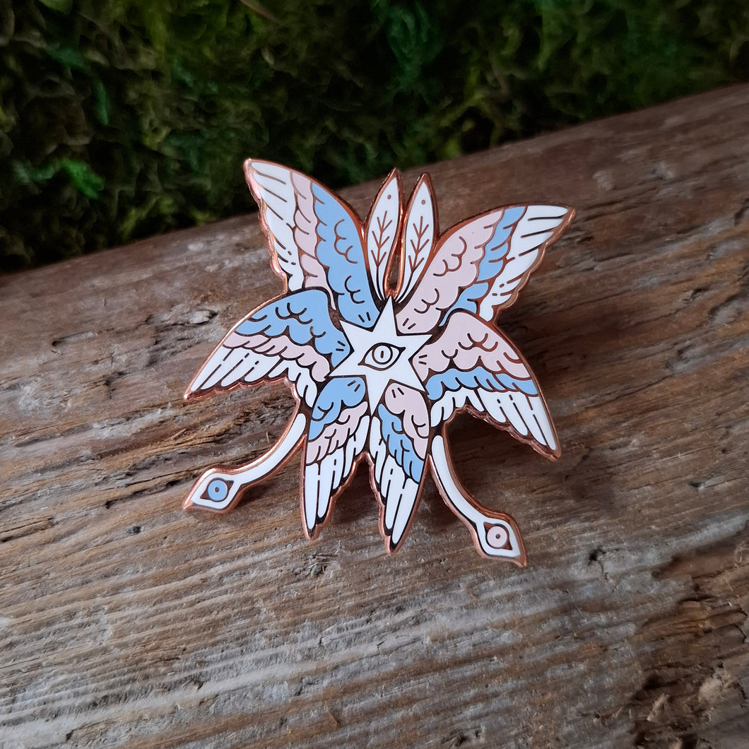 Transgender Angel Enamel Pin