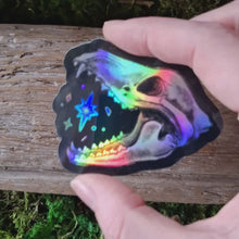 Load and play video in Gallery viewer, Thylacine Skull Vinyl Sticker
