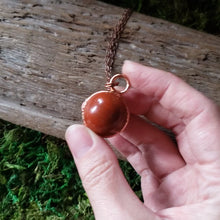 Load and play video in Gallery viewer, Red Jasper Sphere Pendant
