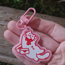 Load and play video in Gallery viewer, Love Letter Kitty Keychain
