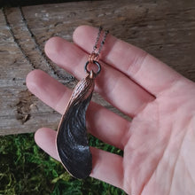 Load and play video in Gallery viewer, Copper Maple Seed Half Pendant
