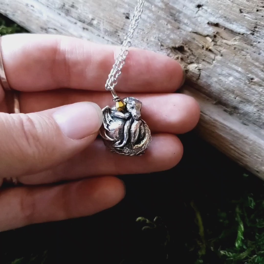 Pewter Dragon Necklace