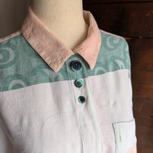 Load image into Gallery viewer, 90s Vintage Funky Colorblock Button Up Shirt
