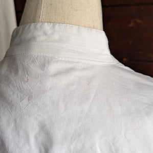 90s Vintage White Cotton Pintuck Blouse