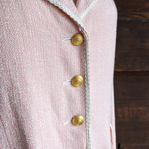 Plus Size Pink Tweed Jacket