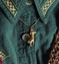Load image into Gallery viewer, Dainty Brass Idle Hand Pendant
