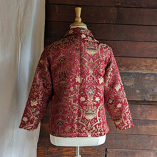 Load image into Gallery viewer, 90s Vintage Red Polyester Jacquard Jacket
