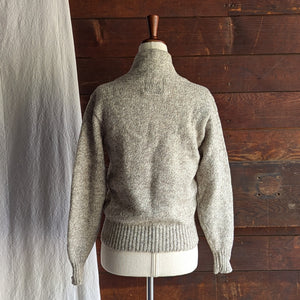 Vintage Wool Knit Shawl Sweater