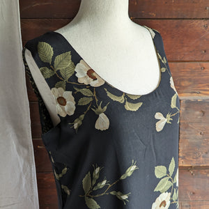 90s Vintage Reversible Polyester Maxi Dress