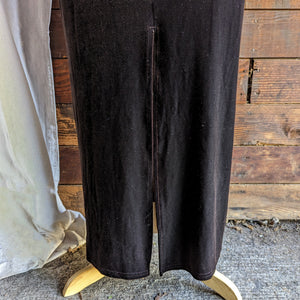 90s Vintage Brown Velvet Maxi Dress