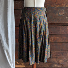 Load image into Gallery viewer, 90s Vintage Paisley Pleated Rayon Skirt
