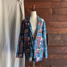 Load image into Gallery viewer, 90s Vintage Poly/Rayon Blazer
