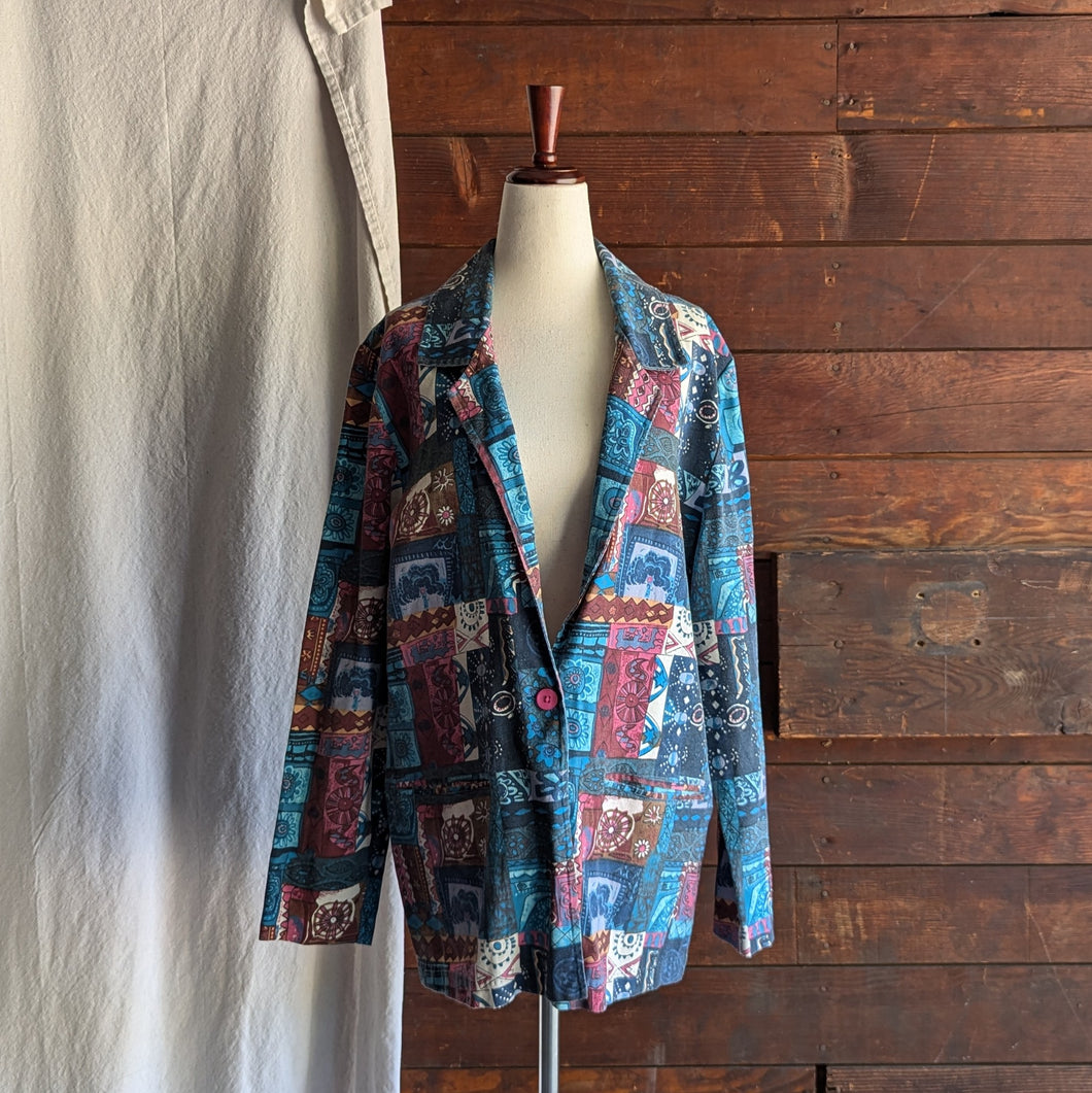 90s Vintage Poly/Rayon Blazer