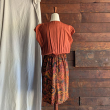 Load image into Gallery viewer, 90s Vintage Orange Rayon Blend Jacket and Dress Set
