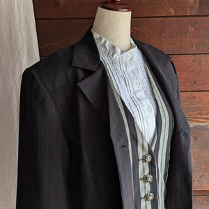 90s Vintage Black Pinstripe Jacket