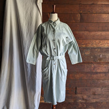 Load image into Gallery viewer, 80s Vintage Grey Twill Shirtdress
