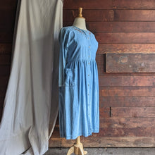 Load image into Gallery viewer, 90s Vintage Embroidered Denim Dress
