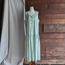 Load image into Gallery viewer, 90s Vintage Homemade Drop Waist Maxi Dress
