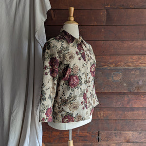 90s/Y2K Vintage Floral Tapestry Jacket