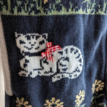 Load image into Gallery viewer, Vintage Embroidered Cat Cardigan
