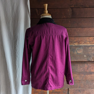 90s/Y2K Purple Cotton Barn Coat