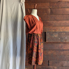 Load image into Gallery viewer, 90s Vintage Orange Rayon Blend Jacket and Dress Set
