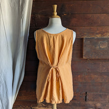 Load image into Gallery viewer, Vintage Plus Size Orange Linen Tank Top
