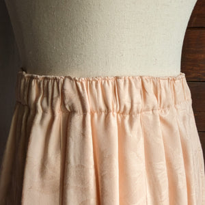 90s Vintage Peach Colored Rayon Maxi Skirt