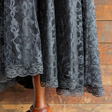 Load image into Gallery viewer, 90s Vintage Black Sequin and Lace Maxi Dress
