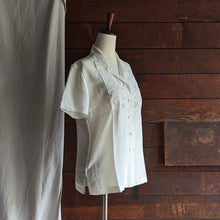 Load image into Gallery viewer, Vintage Hand Embroidered Silk Blouse
