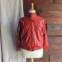 Load image into Gallery viewer, Vintage Plus Size Reversible Red Poly Satin Jacket
