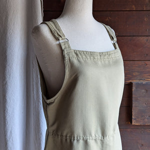 90s Vintage Beige Twill Mini Dress